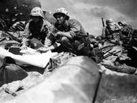 Black and White Pictures Marines in Pacific