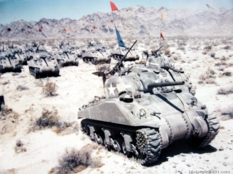 World War II Tanks. Color Pictures of World War II Royalty Free