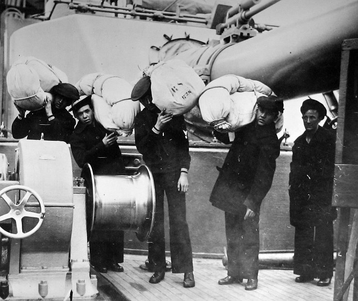 New Arrivals on USS Louisiana 