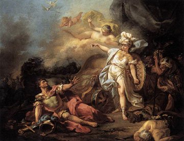 battle between ares and athena