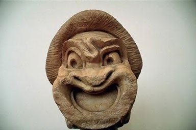 Greek actor mask