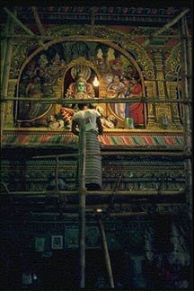 painting at temple of minakshi