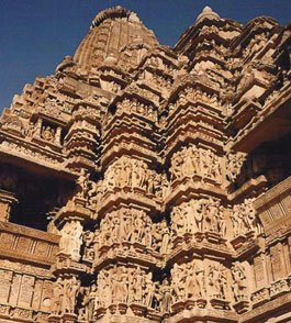 Carvings on Hindu Temple