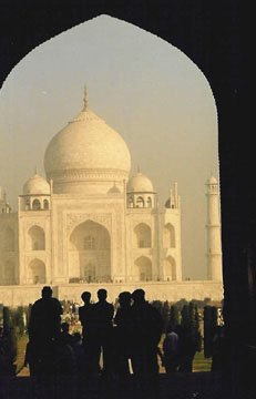 Taj Mahal from Arched hallway