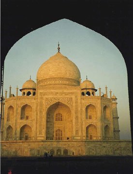 Taj Mahal from Arched Hallway