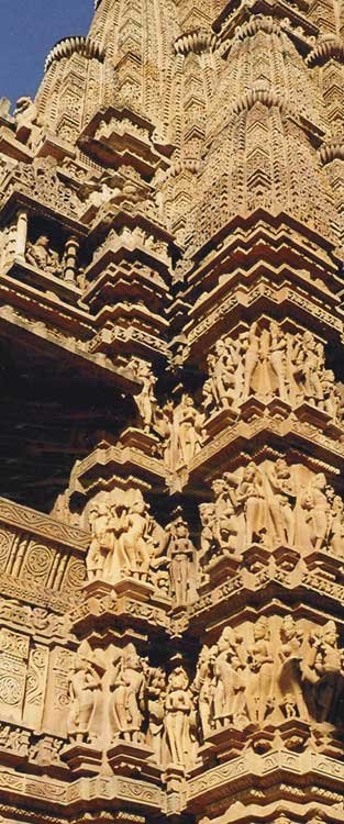 Carvings on Hindu Temple