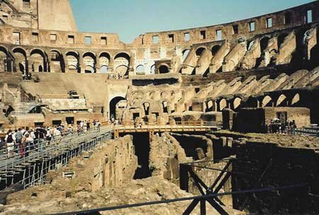 Interior Roman Coliseum