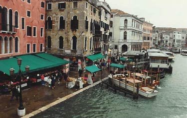 Along canal in Venice