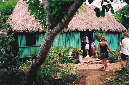 mayan hut at coba