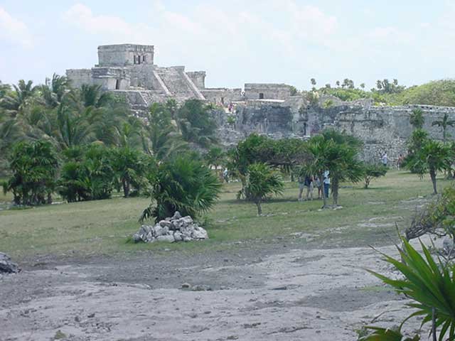 Overview of Mayan City of Tulum