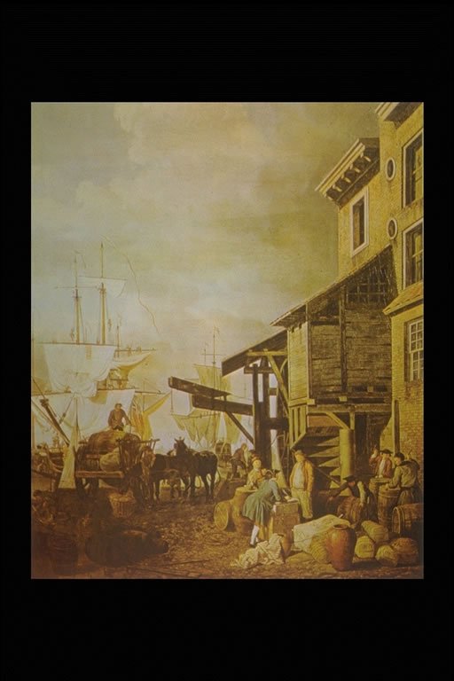 London's Customs Quay on the Thames