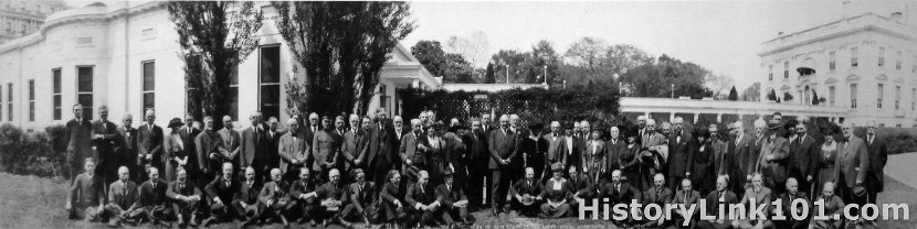 President Harding and the National Academy of Sciences at the White House