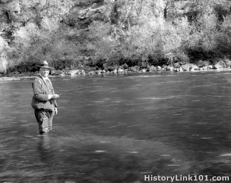 Herbert Hoover Fly-fishing