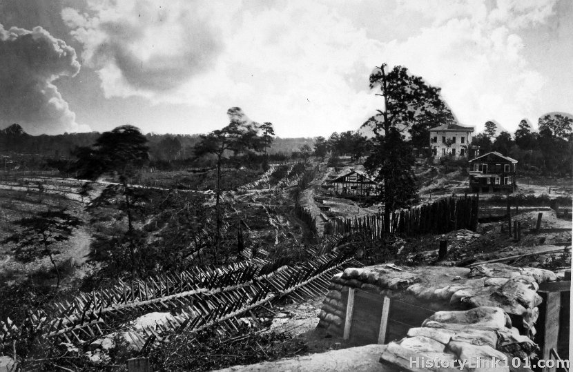 Confederate works in front of Atlanta, GA