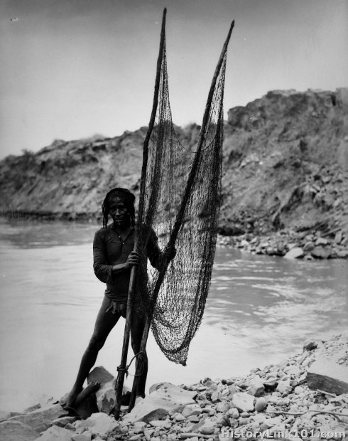 The native fisherman of the Colorado River