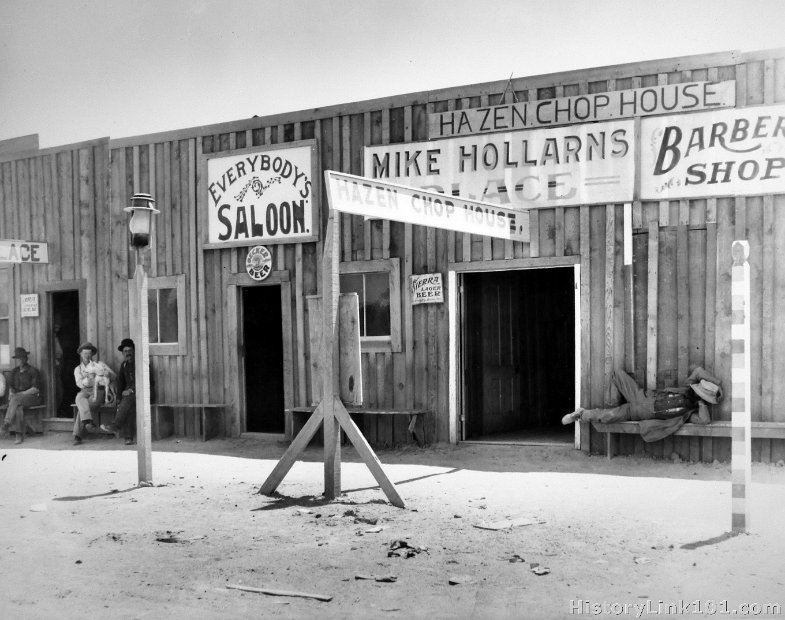 Saloons and disreputable places of Hazen