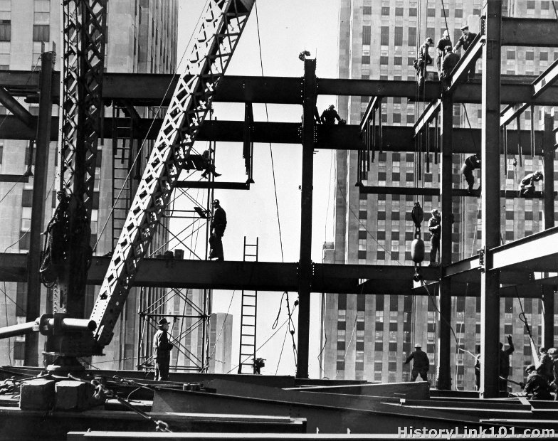 Iron Workers Raise Steel