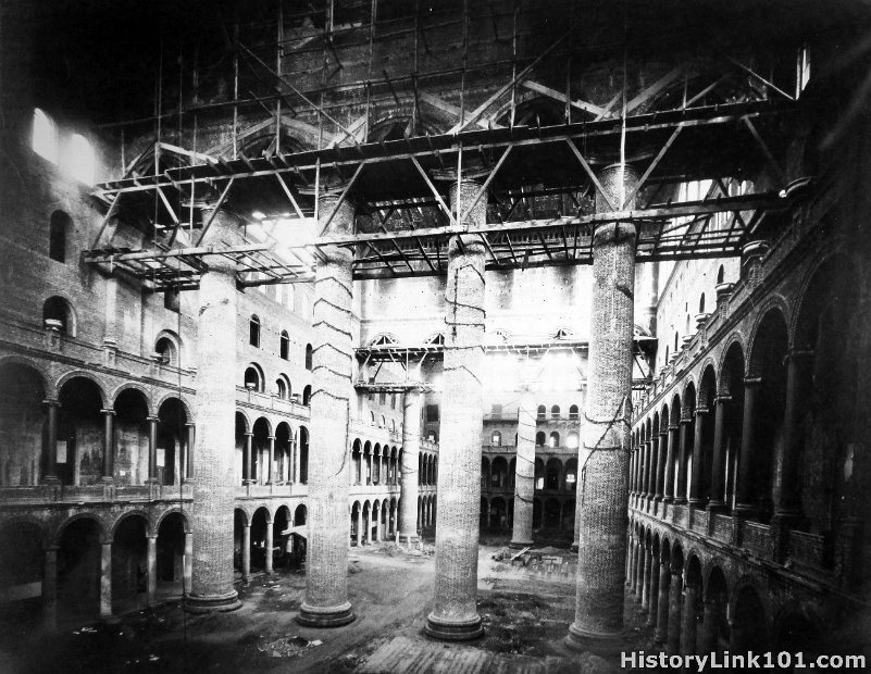 Partially completed Pension Building