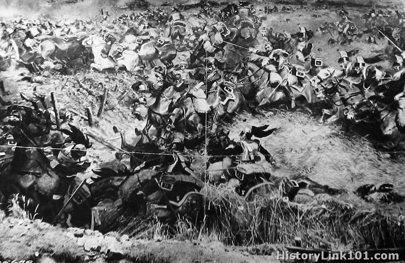 Panorama of the battle 