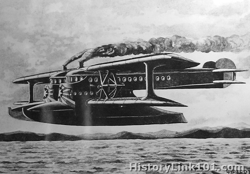 Drawing of Ozean-Riesenflugzeug airplane 