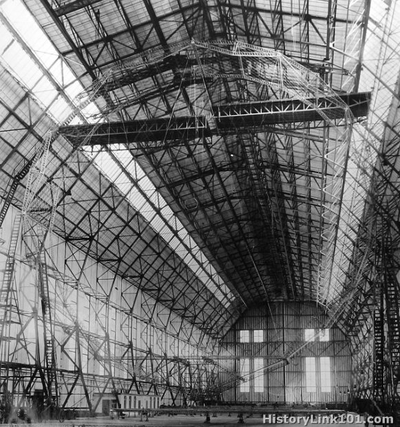 First five meter section hoisted into vertical position 