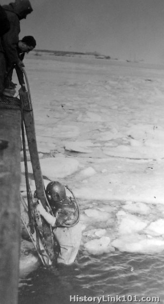 Diver in Boston Harbor
