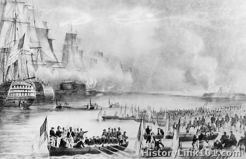 Landing of the American Forces  