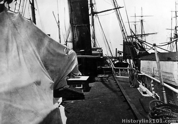 USS Constitution, deck view