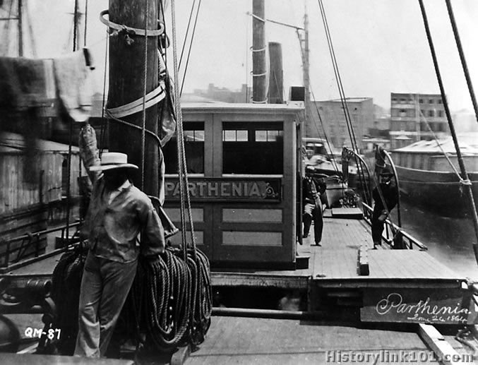 USS Parthenia deck view