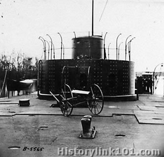 View on deck of Iron Clad