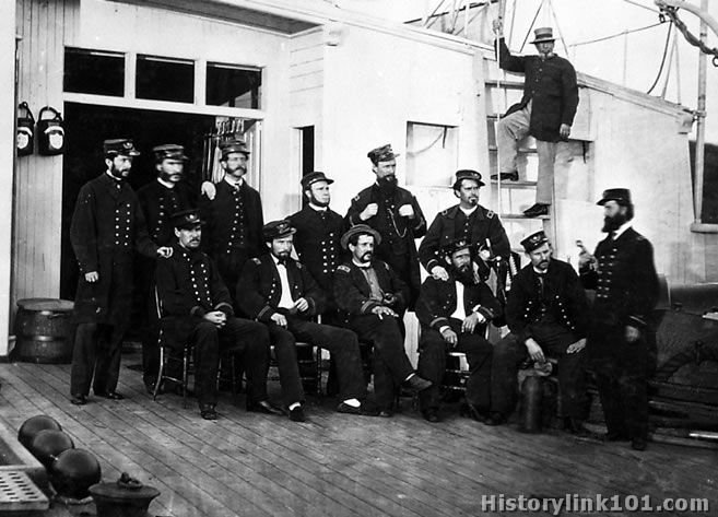 Officers of the gunboat Commodore Barney