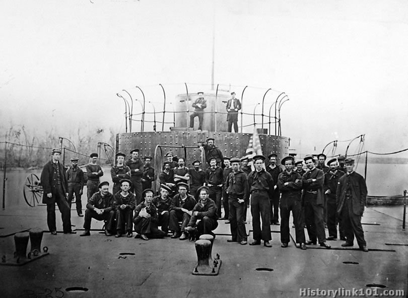 Crew of monitor on James River