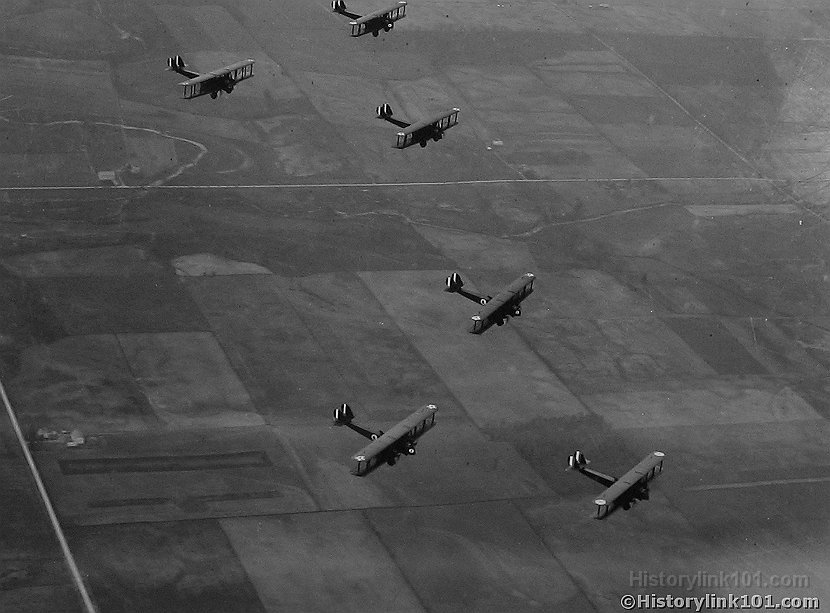 Martian Bombers in formation 