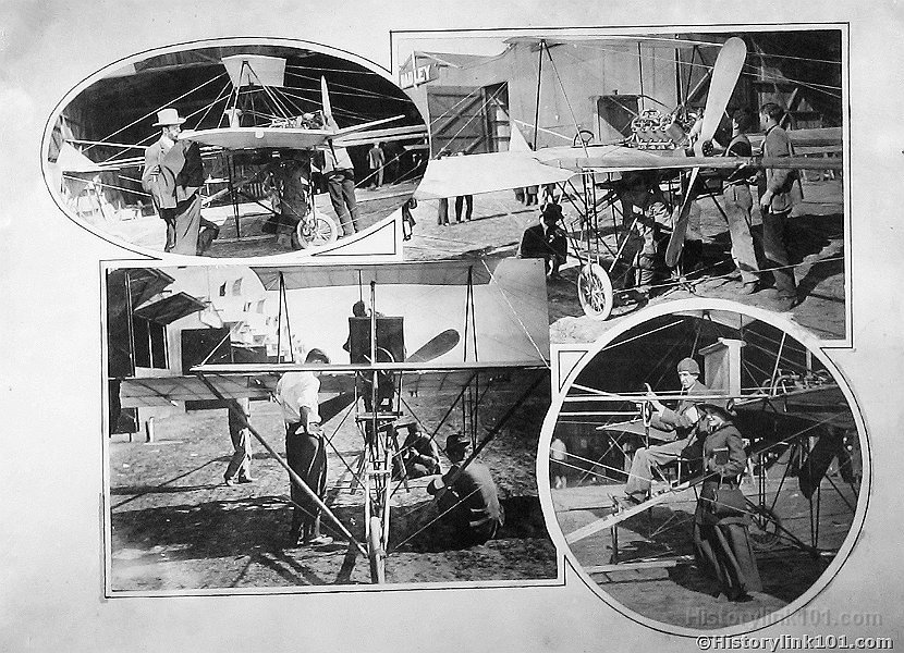 Curtiss Monoplane at Bloemont Park 1910