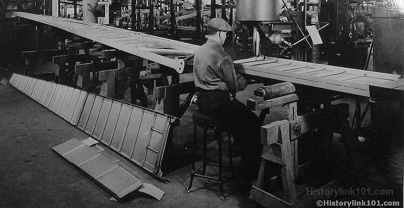 Bell Aircraft Co Rivet Squeezer with Spars in place