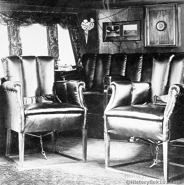 Interior of Fokker Six Seater Commercial Monoplane 