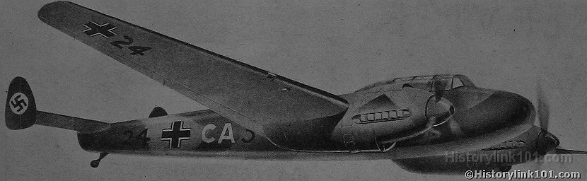 Messerschmitt Me 110 Twin Engine fighter illustration 