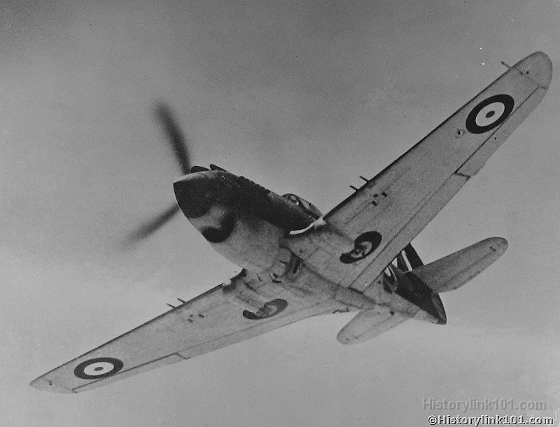 American Tomahawk in test flight by RAF 