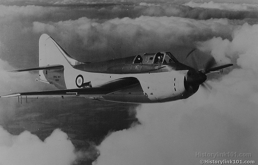 Fairey Plane in flight 