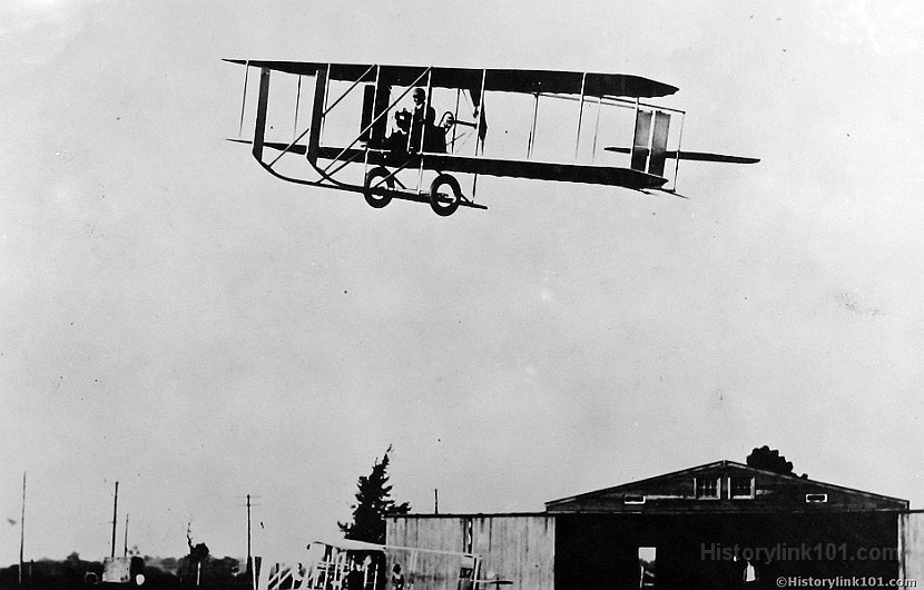 Wright Model E in flight
