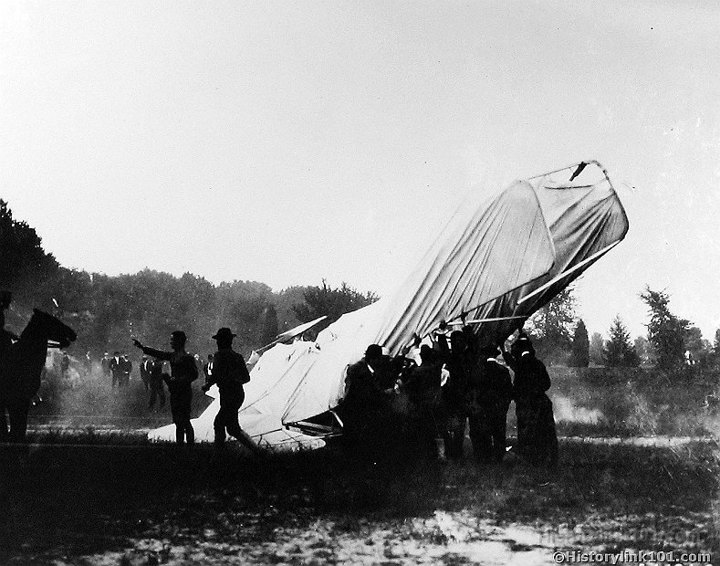 Wreck of Wright Airplane