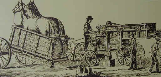 Early Threshing Machine