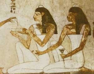 Egyptian female in dress
