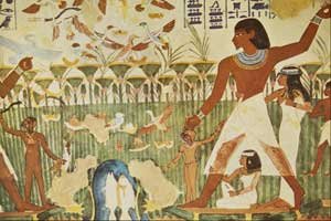 hunting for food in Ancient Egypt