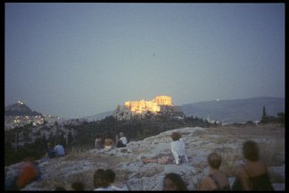 Aropolis at night