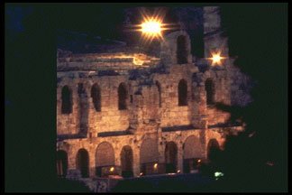 Acropolis at night