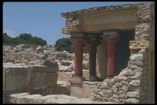 picture minoan palace, knossos