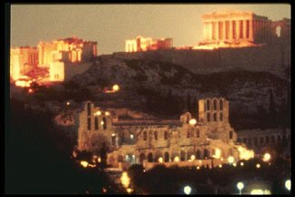 Acropolis at night