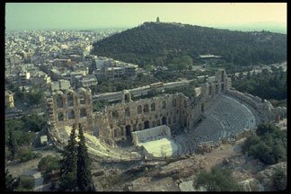 roman built theater of herod atticus