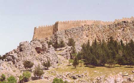 hillside forts island of rhodes